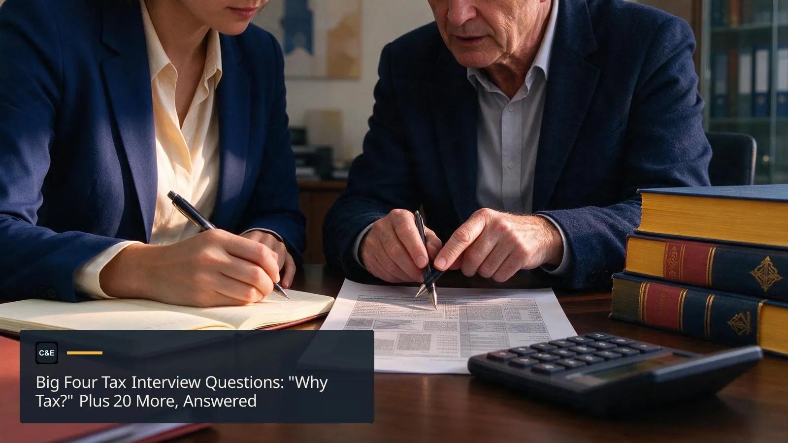 Big Four Tax Interview Questions: "Why Tax?" Plus 20 More, Answered
