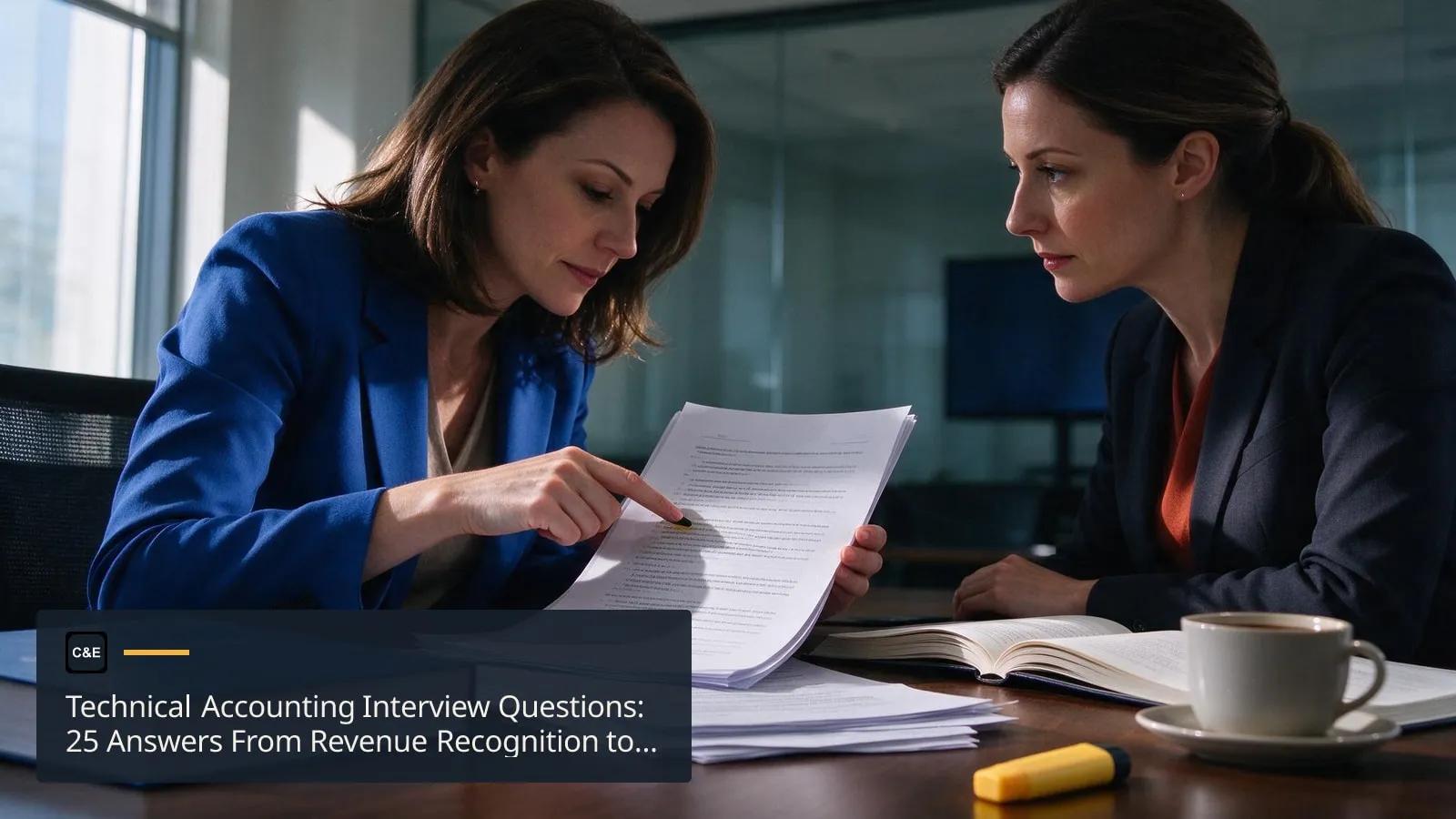 Technical Accounting Interview Questions: 25 Answers From Revenue Recognition to Leases