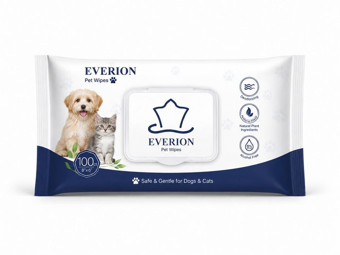 Pet Grooming Wipes | EVERION OEM Wet Wipes Manufacturer for private label OEM manufacturing