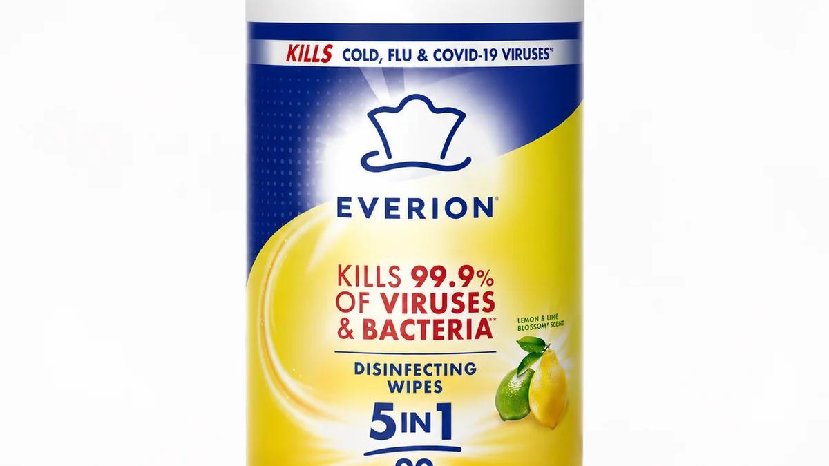 Disinfecting wipes for surface cleaning
