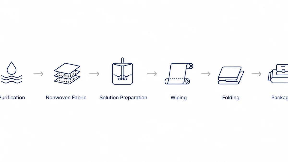 OEM wet wipes production process