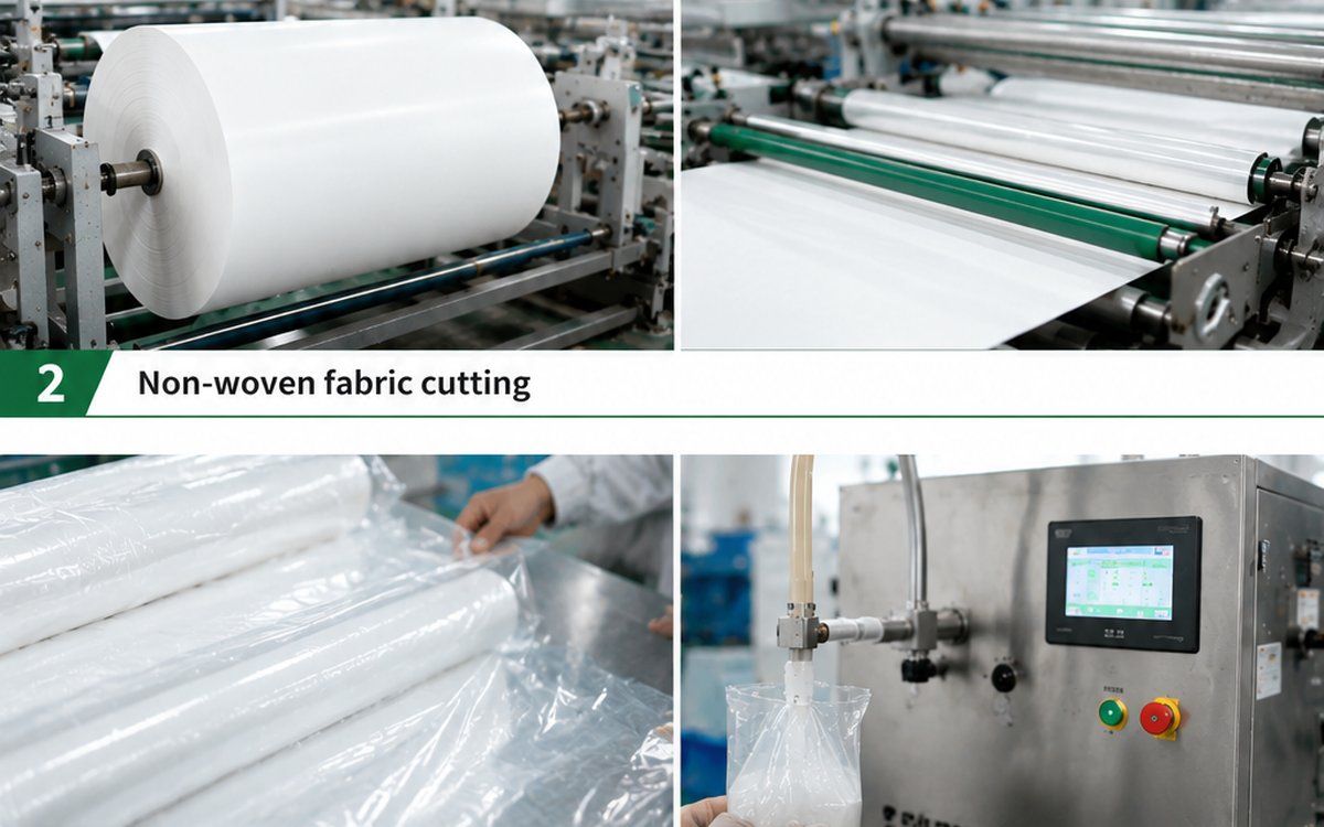 OEM wet wipes production process