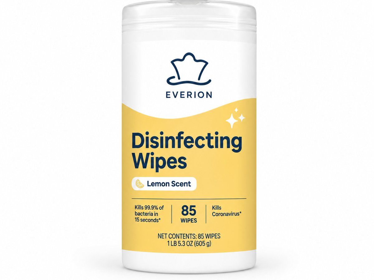 Lemon Disinfecting Wipes | EVERION OEM Wet Wipes Manufacturer for private label OEM manufacturing