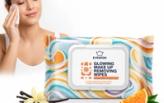 Makeup remover wipes for facial cleansing