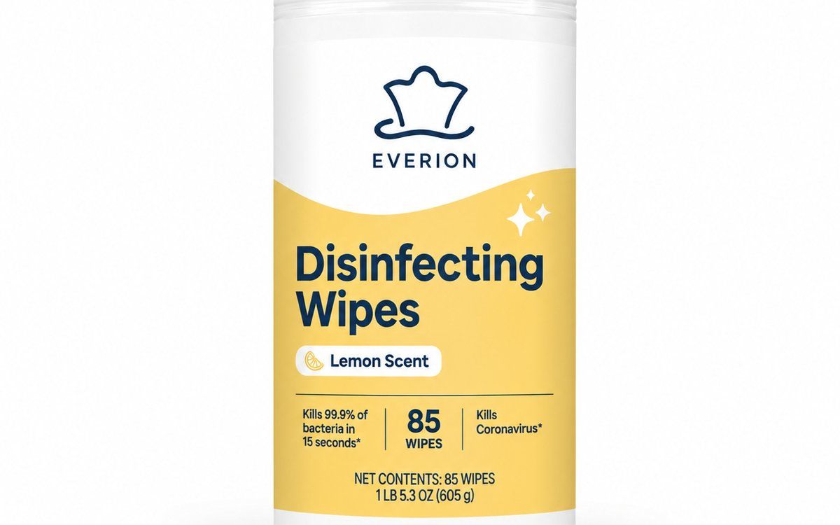 Disinfecting wipes for surface cleaning