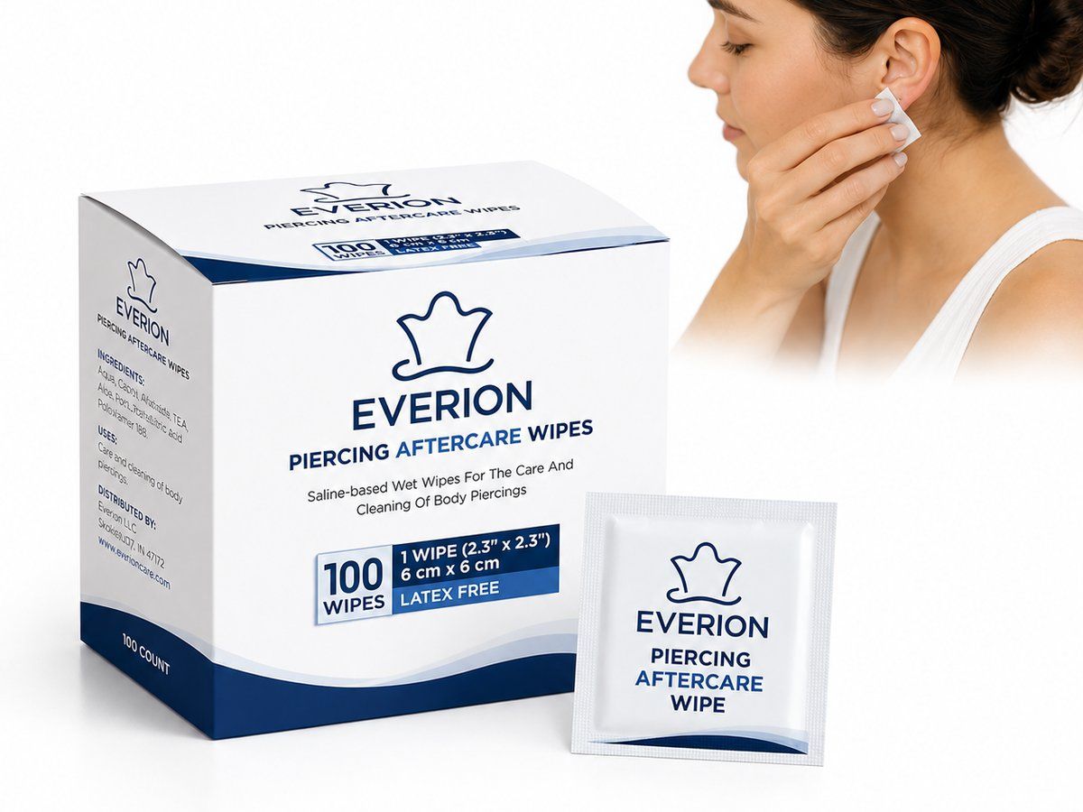 Piercing and Tattoo Aftercare Wipes | EVERION OEM Wet Wipes Manufacturer for private label OEM manufacturing