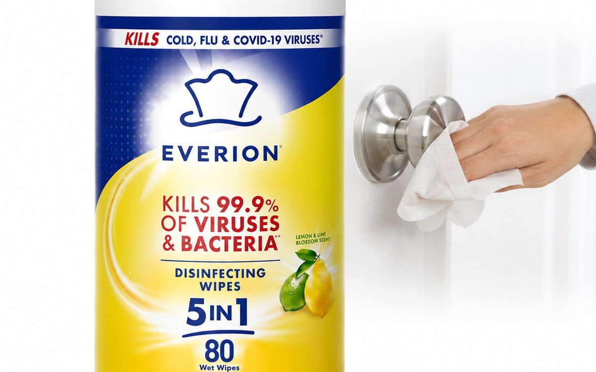 Disinfecting wipes for surface cleaning