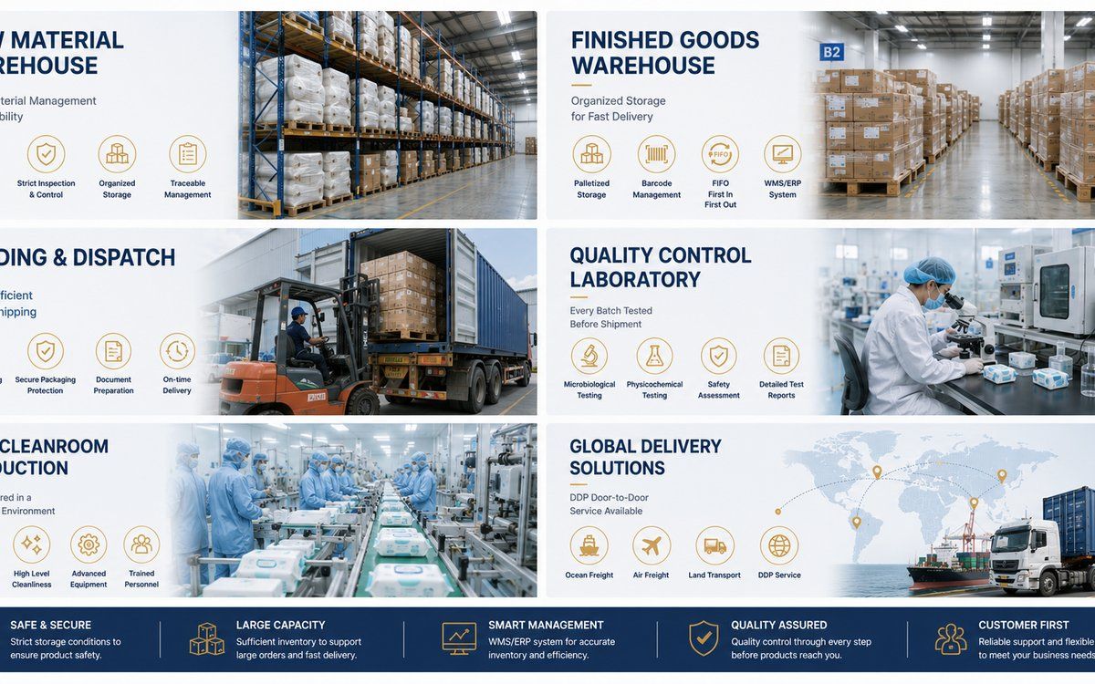 OEM wet wipes production process