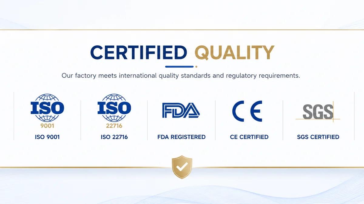 Wet wipes certifications and quality reports