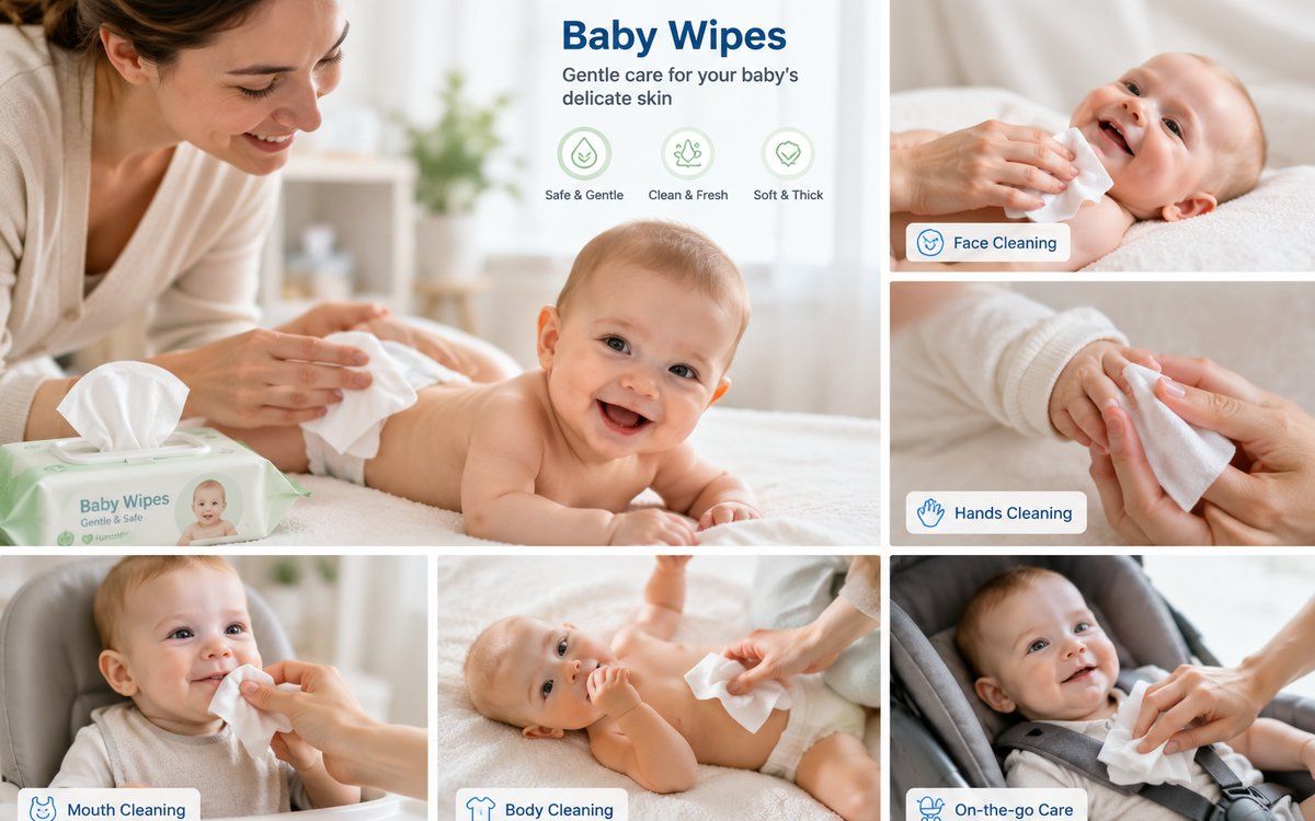 Private label baby wipes for infant care