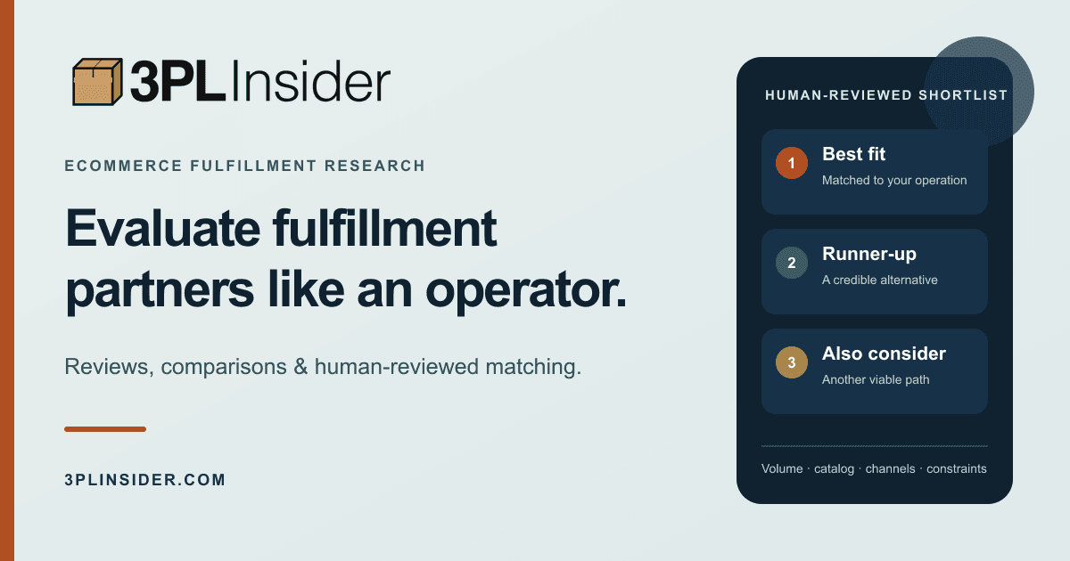 3PL Insider: Reviews, Comparisons & Fulfillment Matchmaking