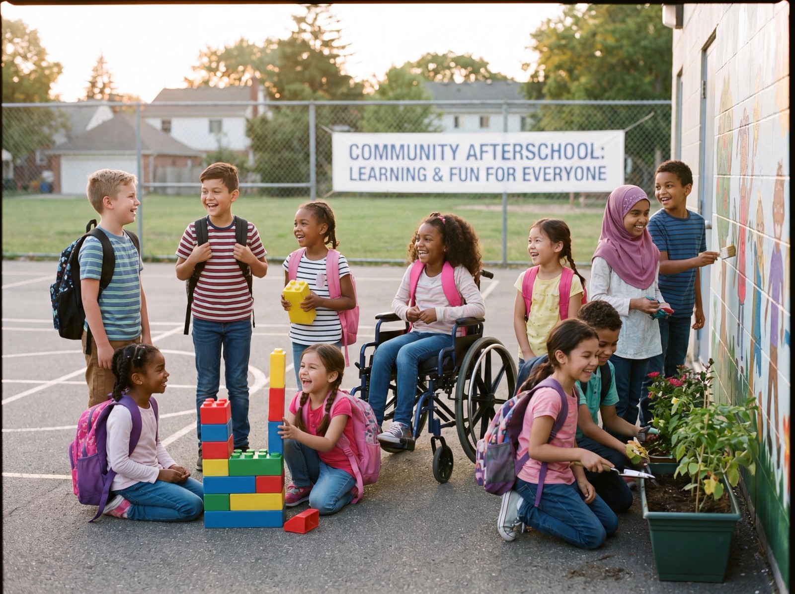 Students learning together in afterschool