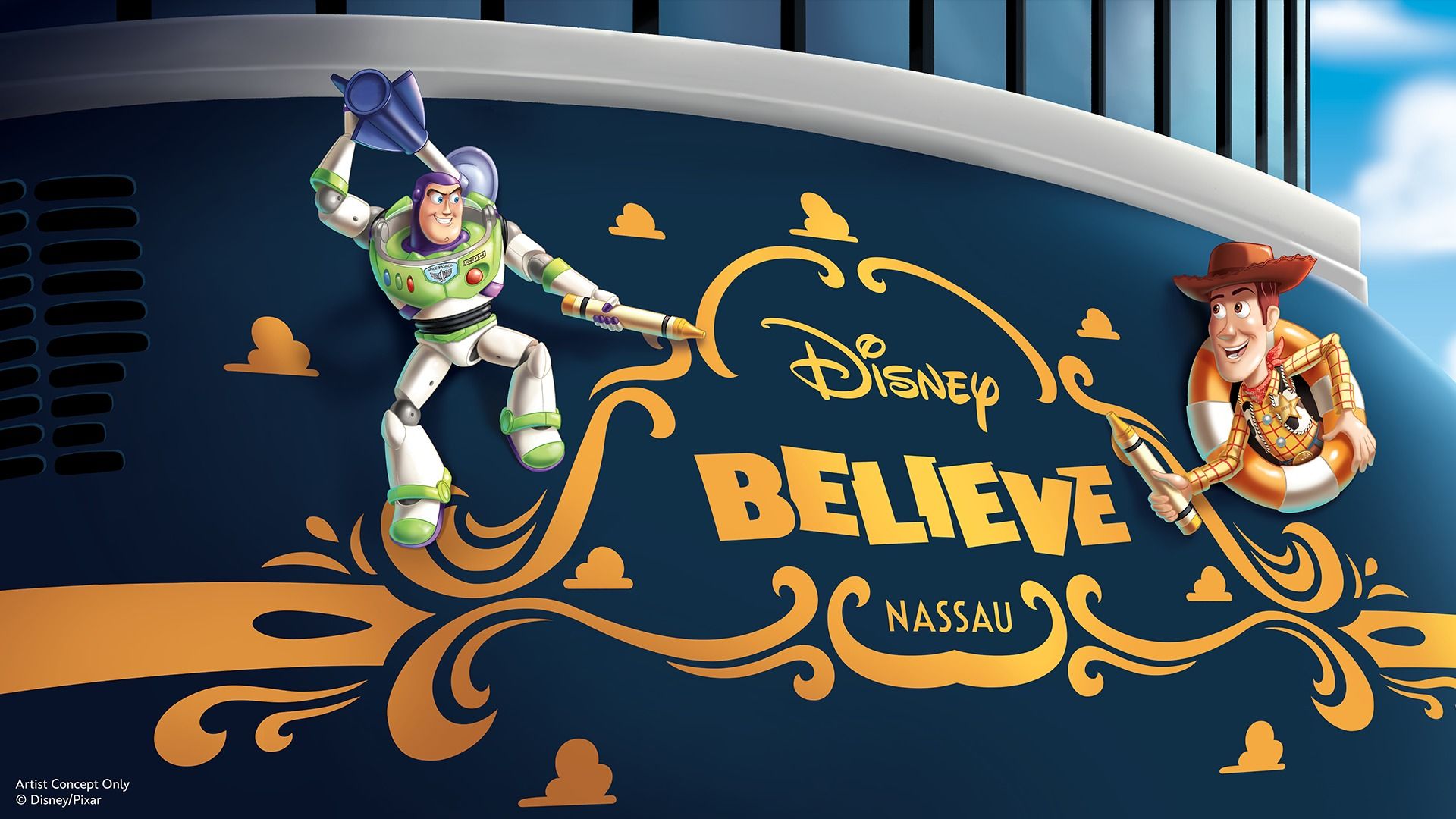 Concepção Artística do Disney Believe / Disney (c)