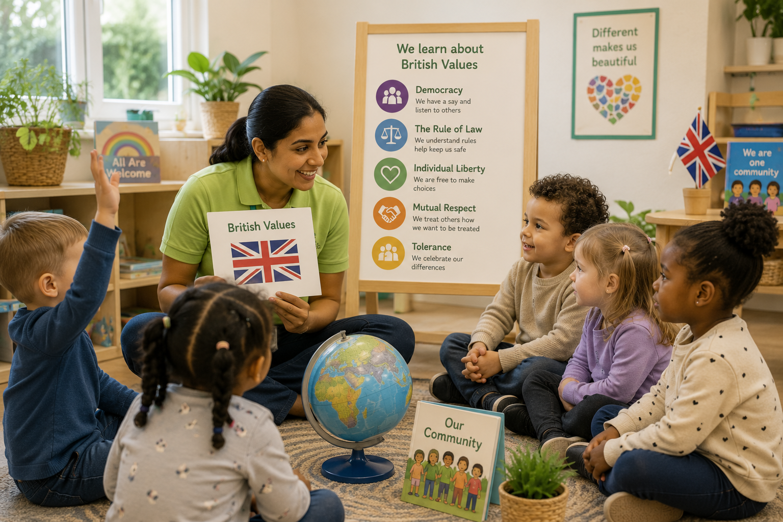 Highgate nursery activity and learning setup