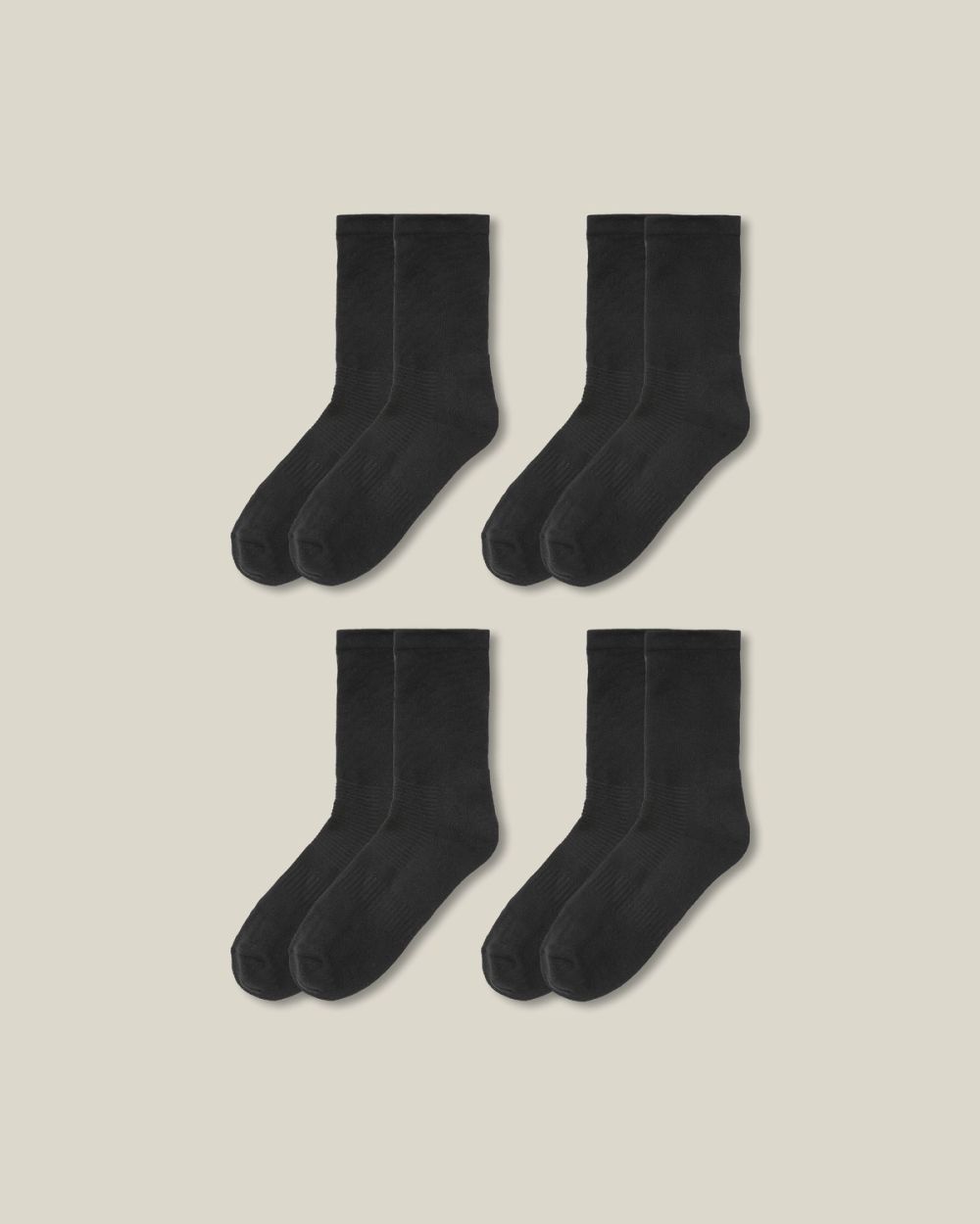 Unisex-vardagsstrumpor i ekologisk bomull, förstärkningar vid tå och häl