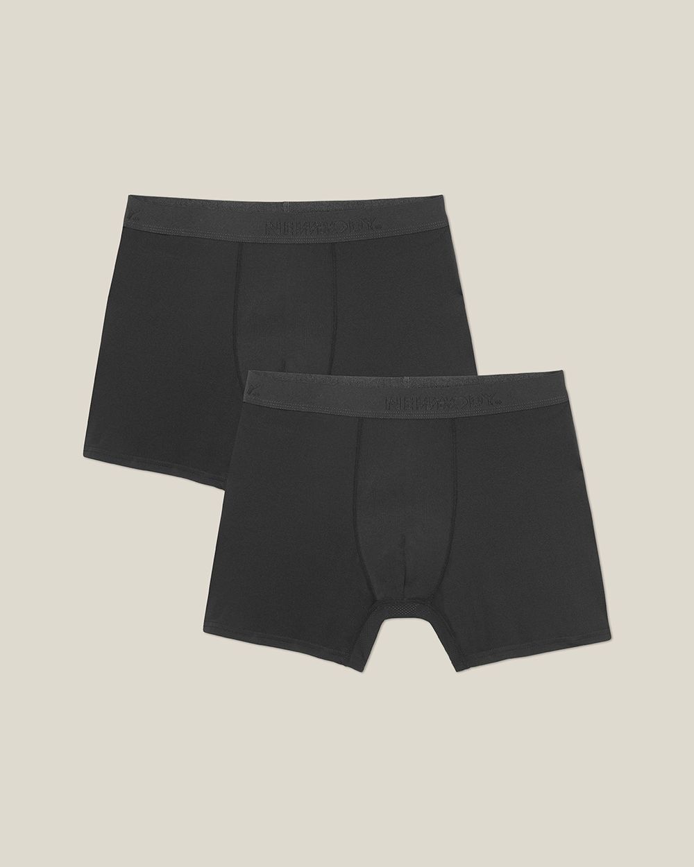 2-pack svarta microfibre boxer, mesh i grenen