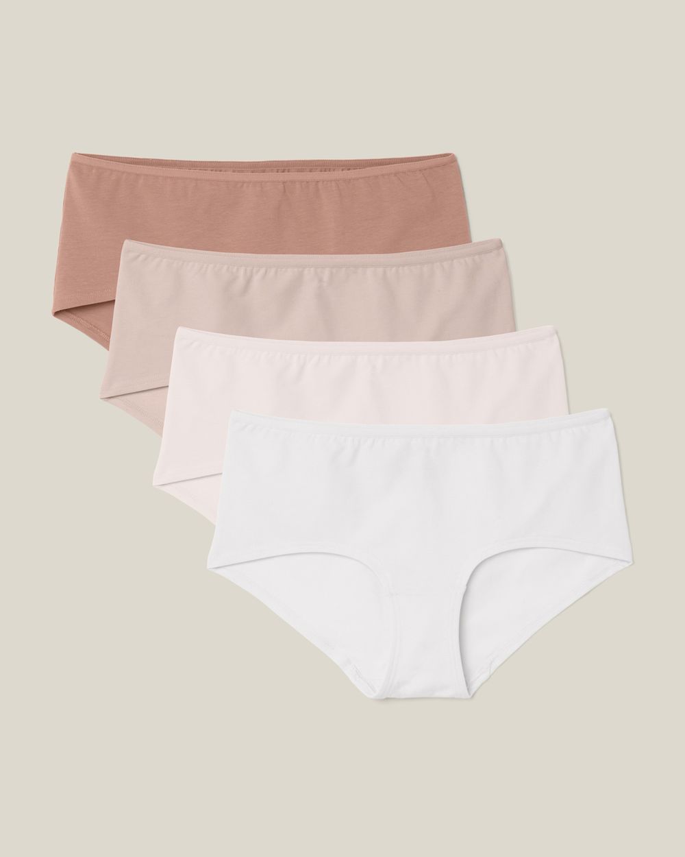 Fyrpack trosor för dam i hipstermodell, mjukt bomullsmaterial