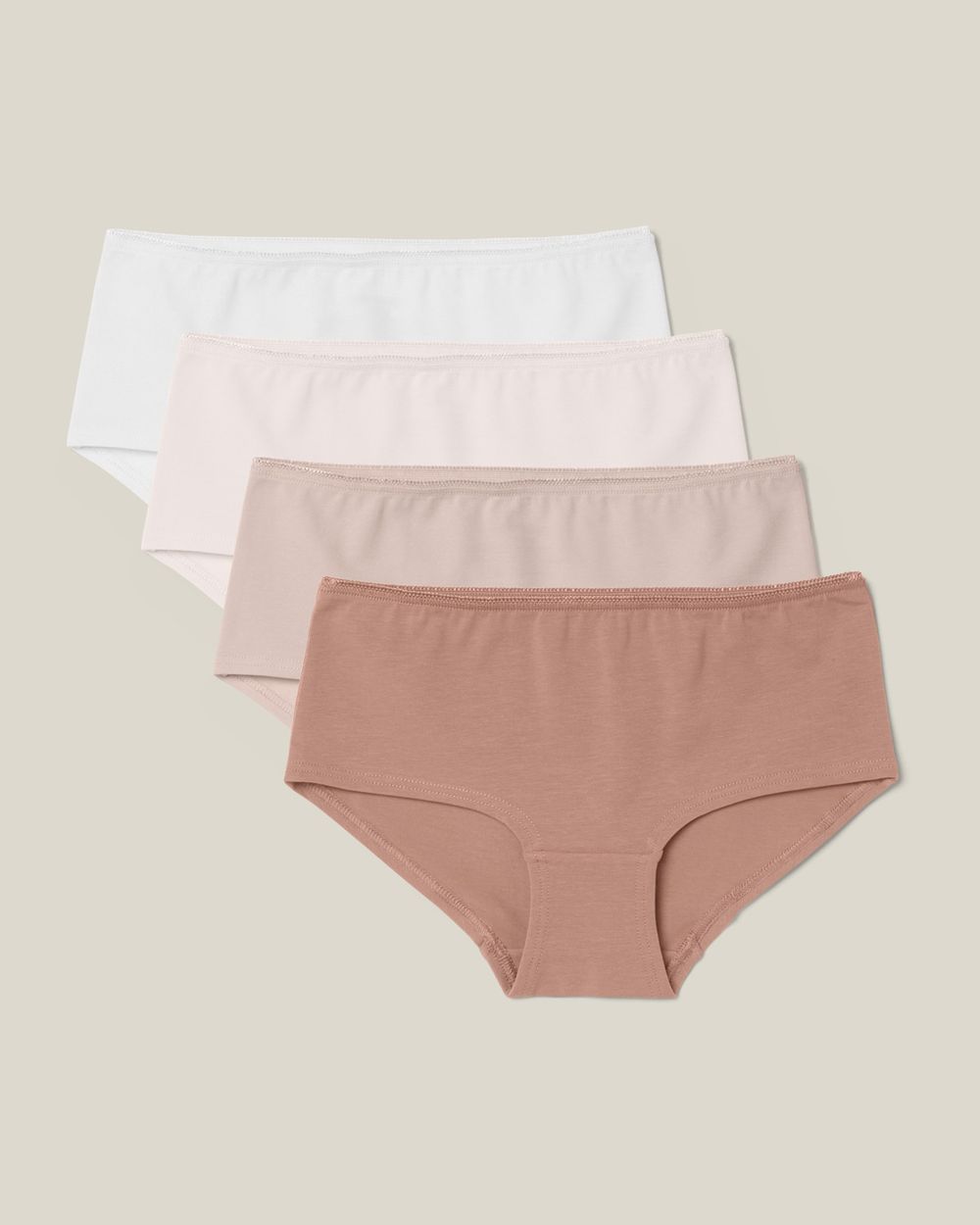 Juniortrosor i hipstermodell, 4-pack i mjuk bomull.