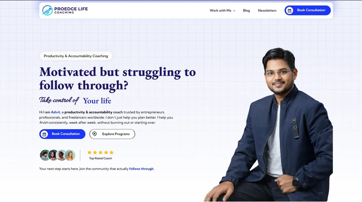 ProEdge Life Coaching - design showcase 1 by Ajju Iglesias