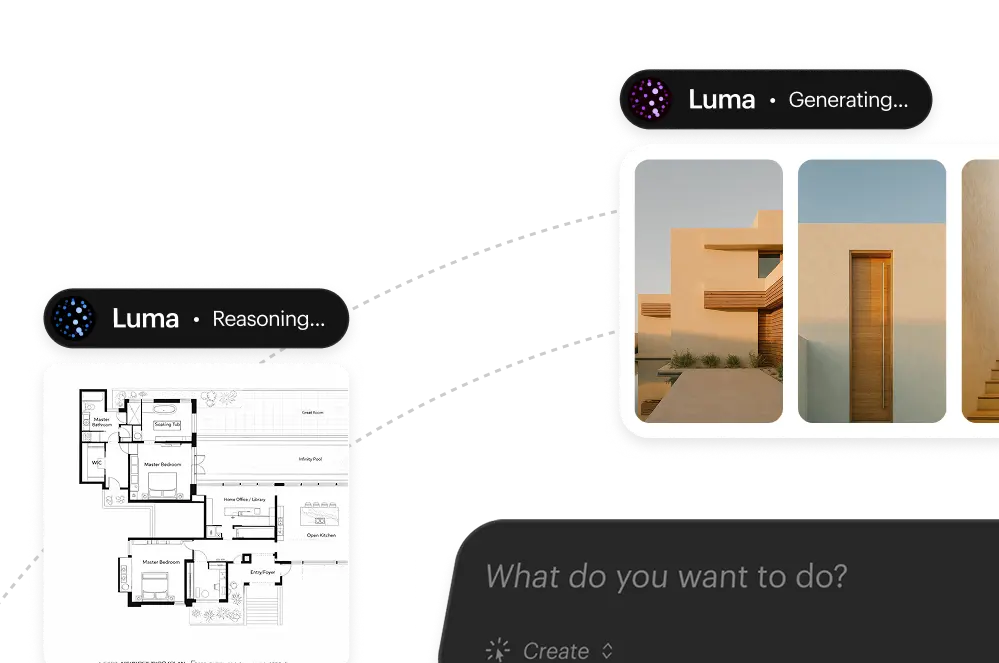 Luma Dream Machine official interface or feature example