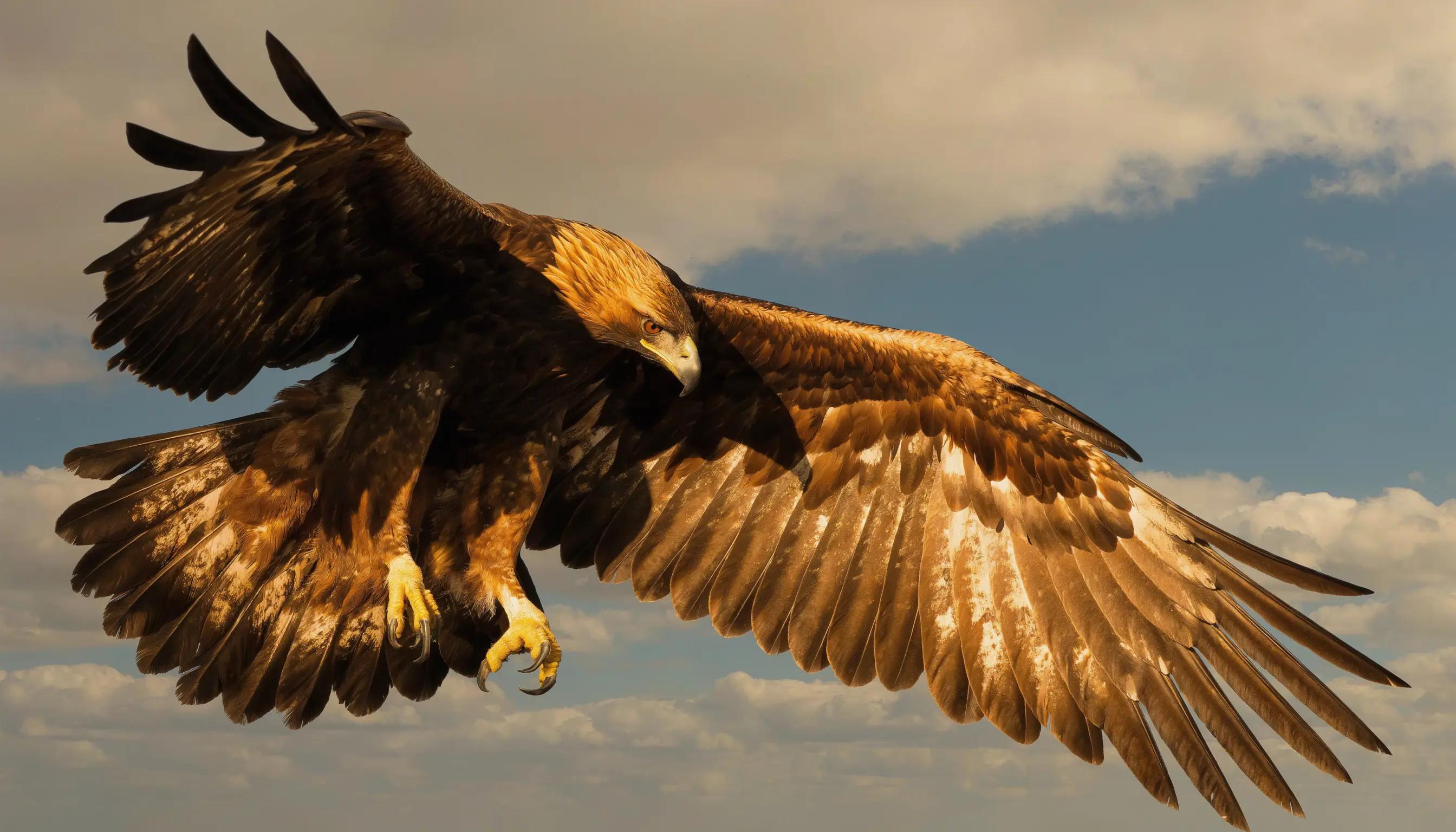 Official Luma sample frame of an eagle in flight from the Luma app page