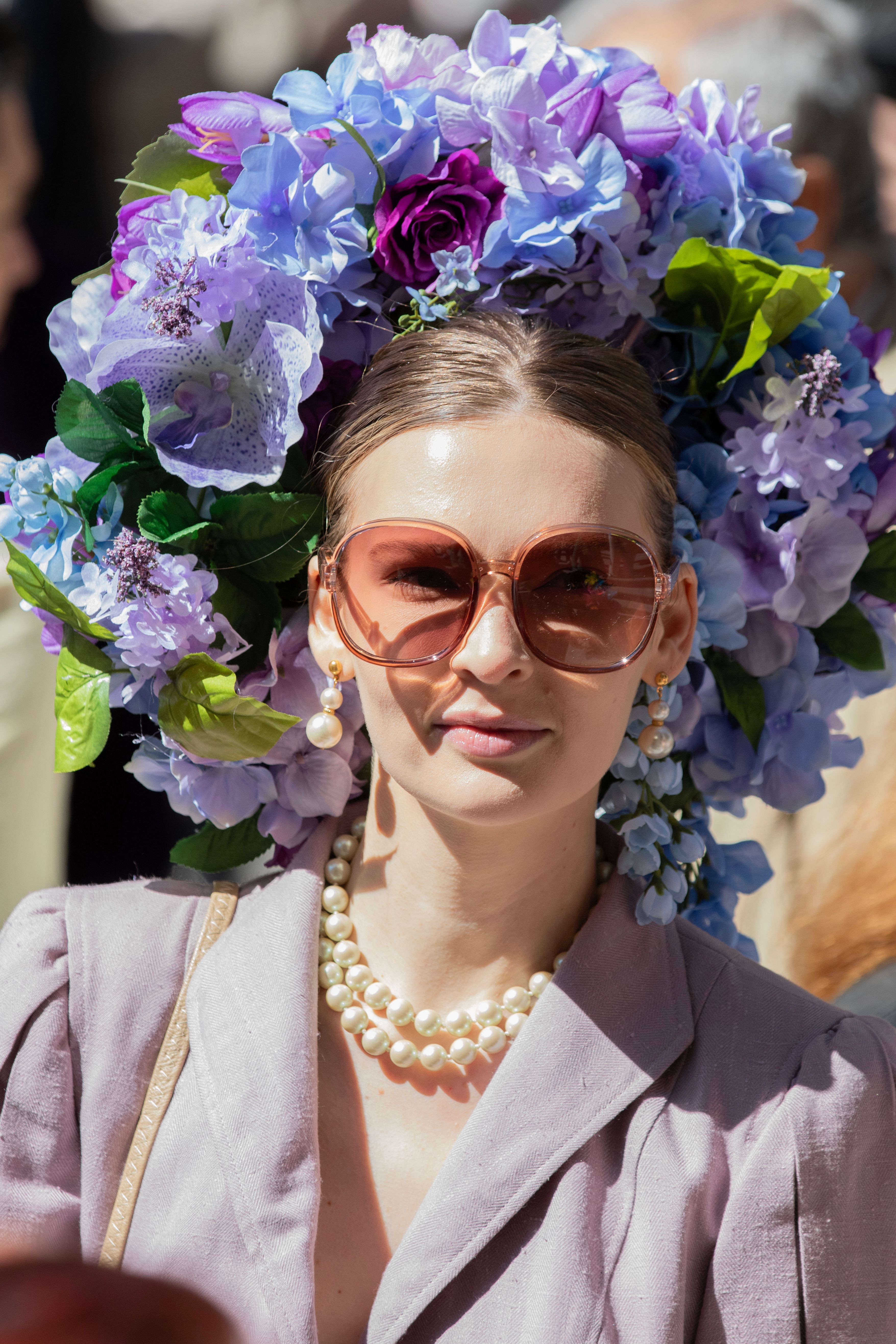 Pastel Elegance with Floral Crown