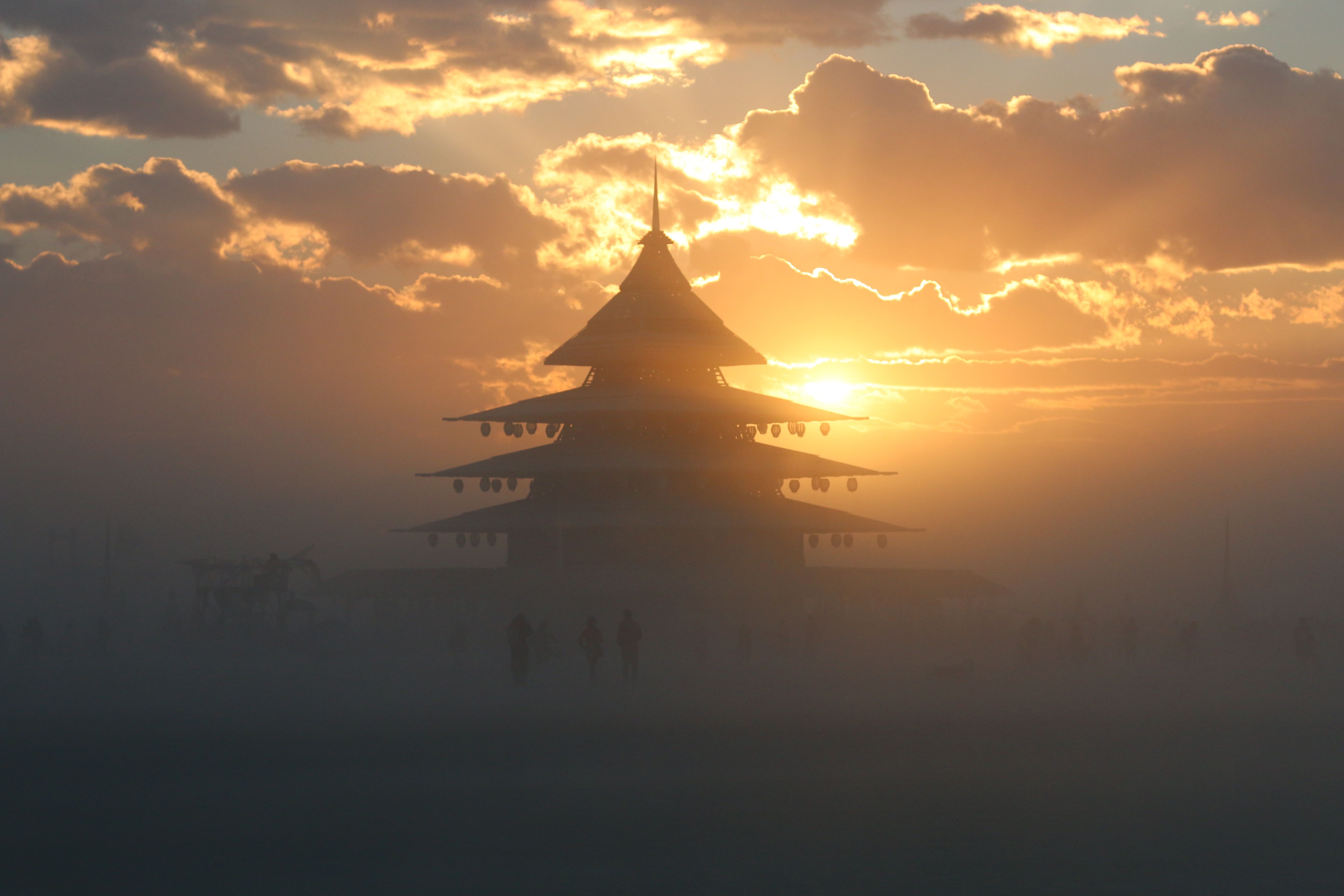 The Temple at Sunset