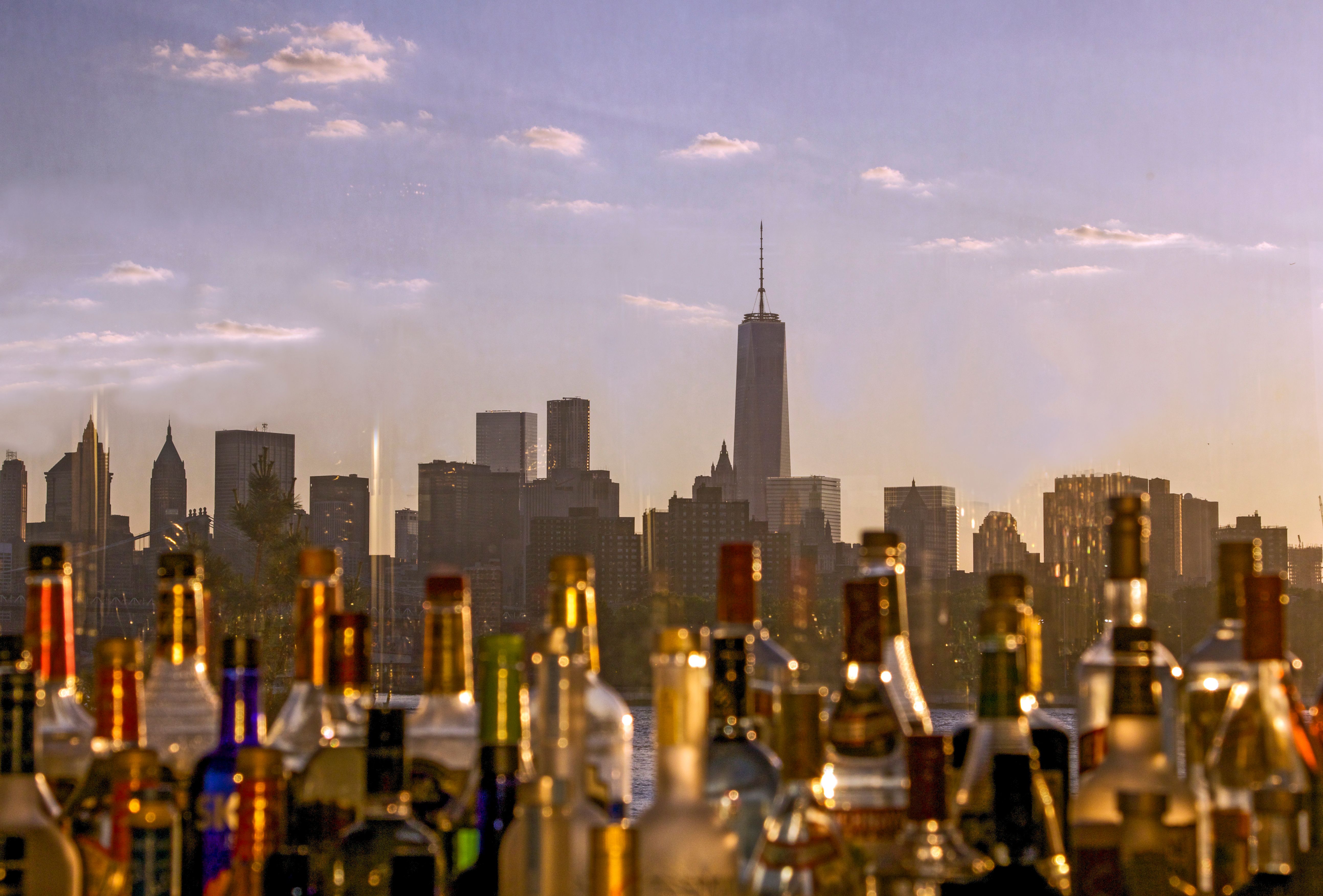 Skyline Through Glass
