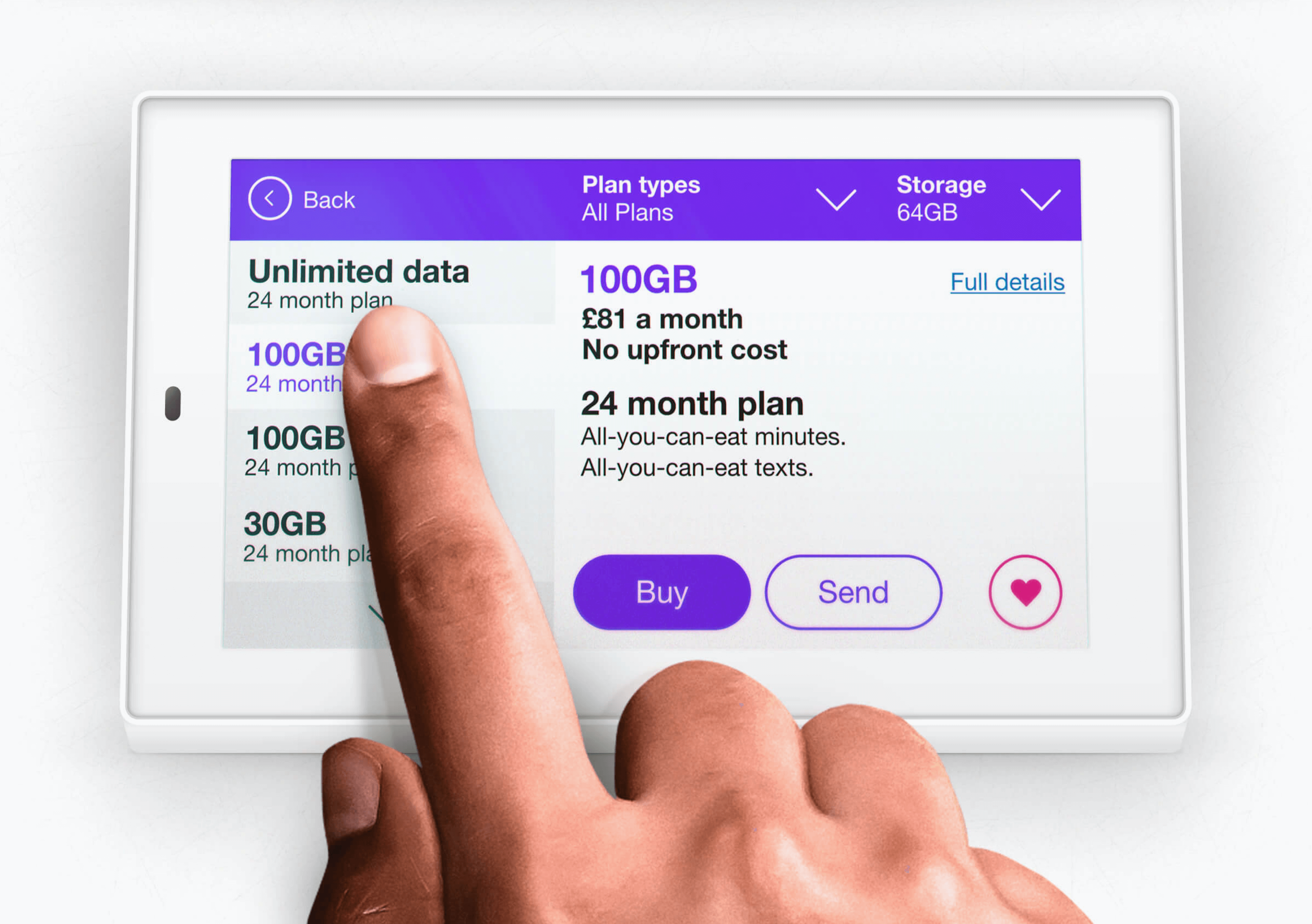 Photorealistic Mock-Up of the Three Digital Ticketing Device