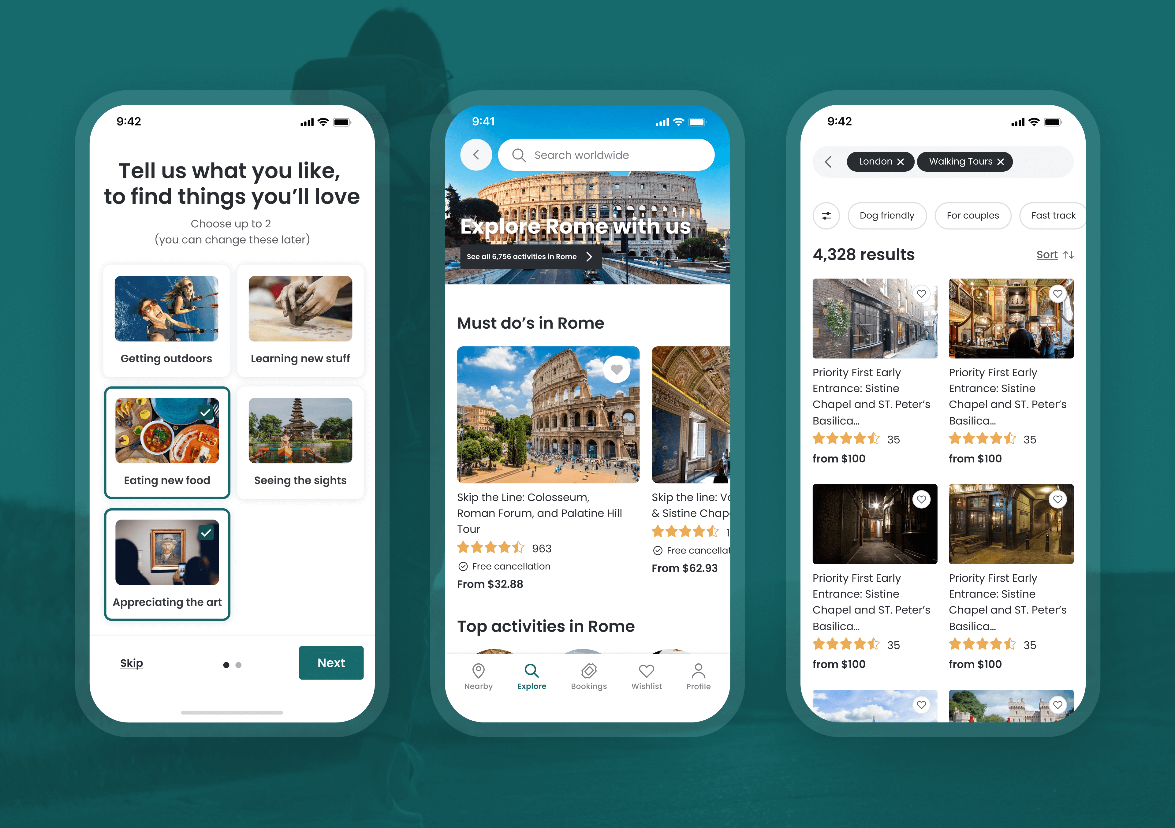 Viator app design validated by rigorous research