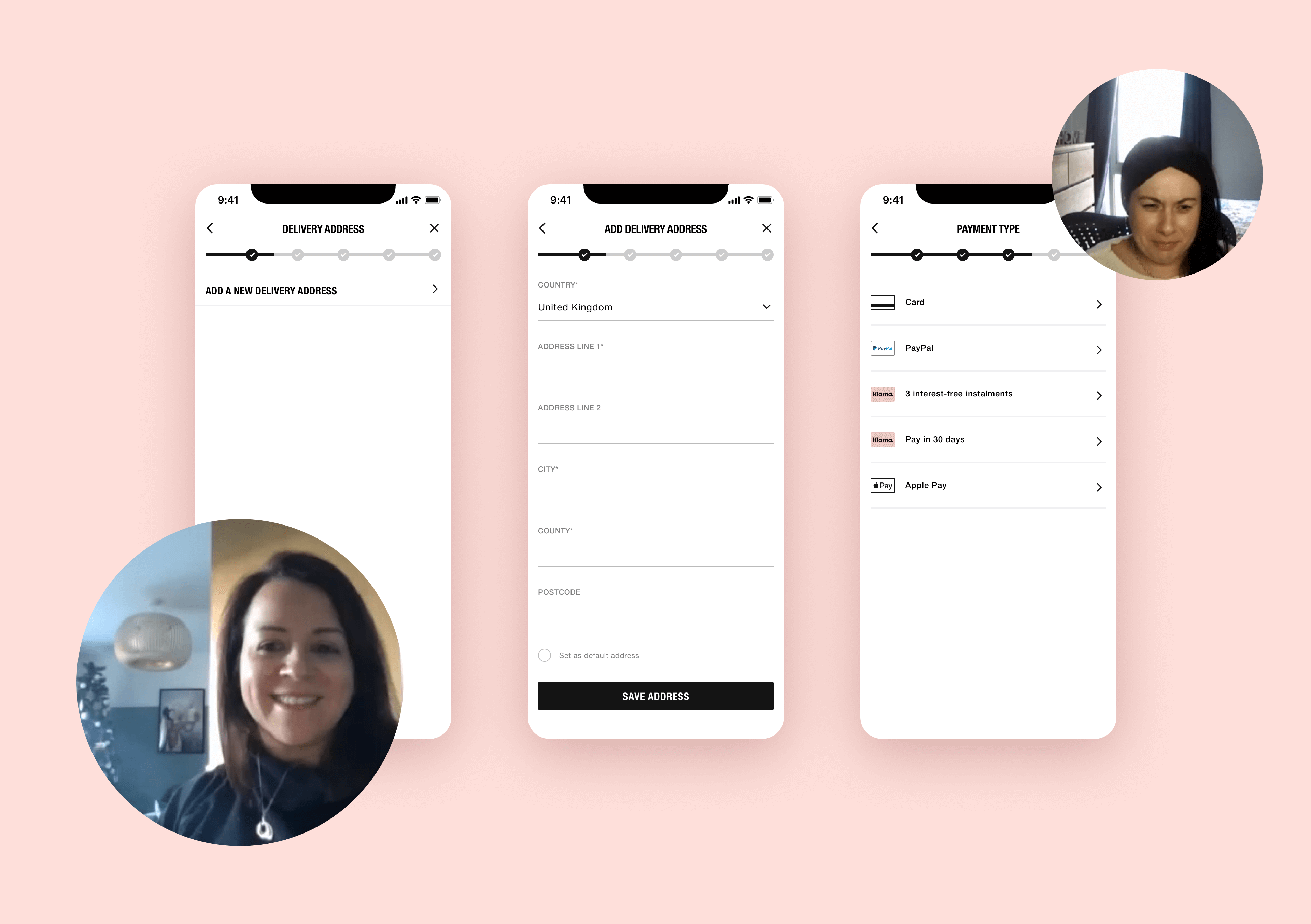 Usability test with users of the Missguided mobile app