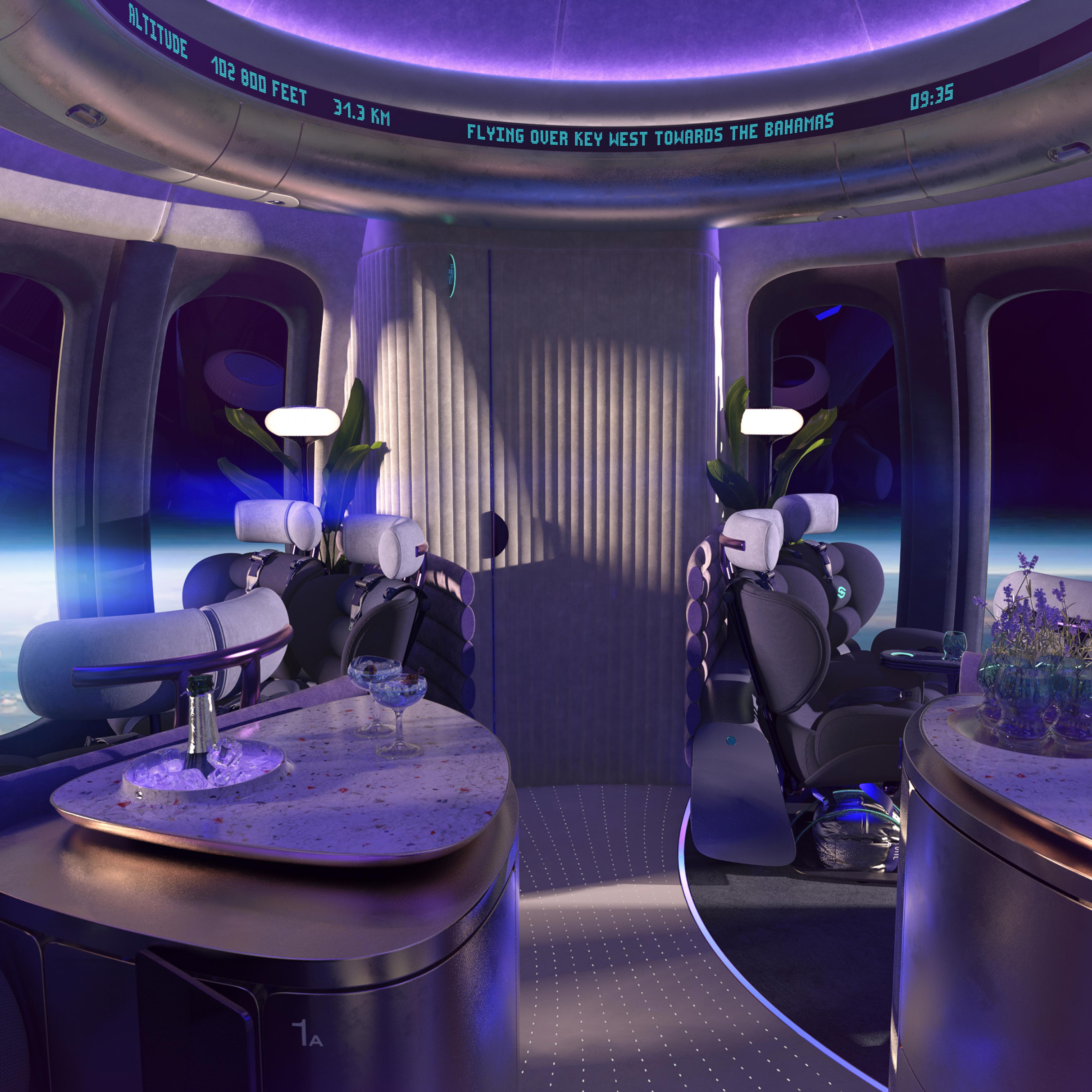 Introducing the World's Only Space Lounge Capsule Interior 