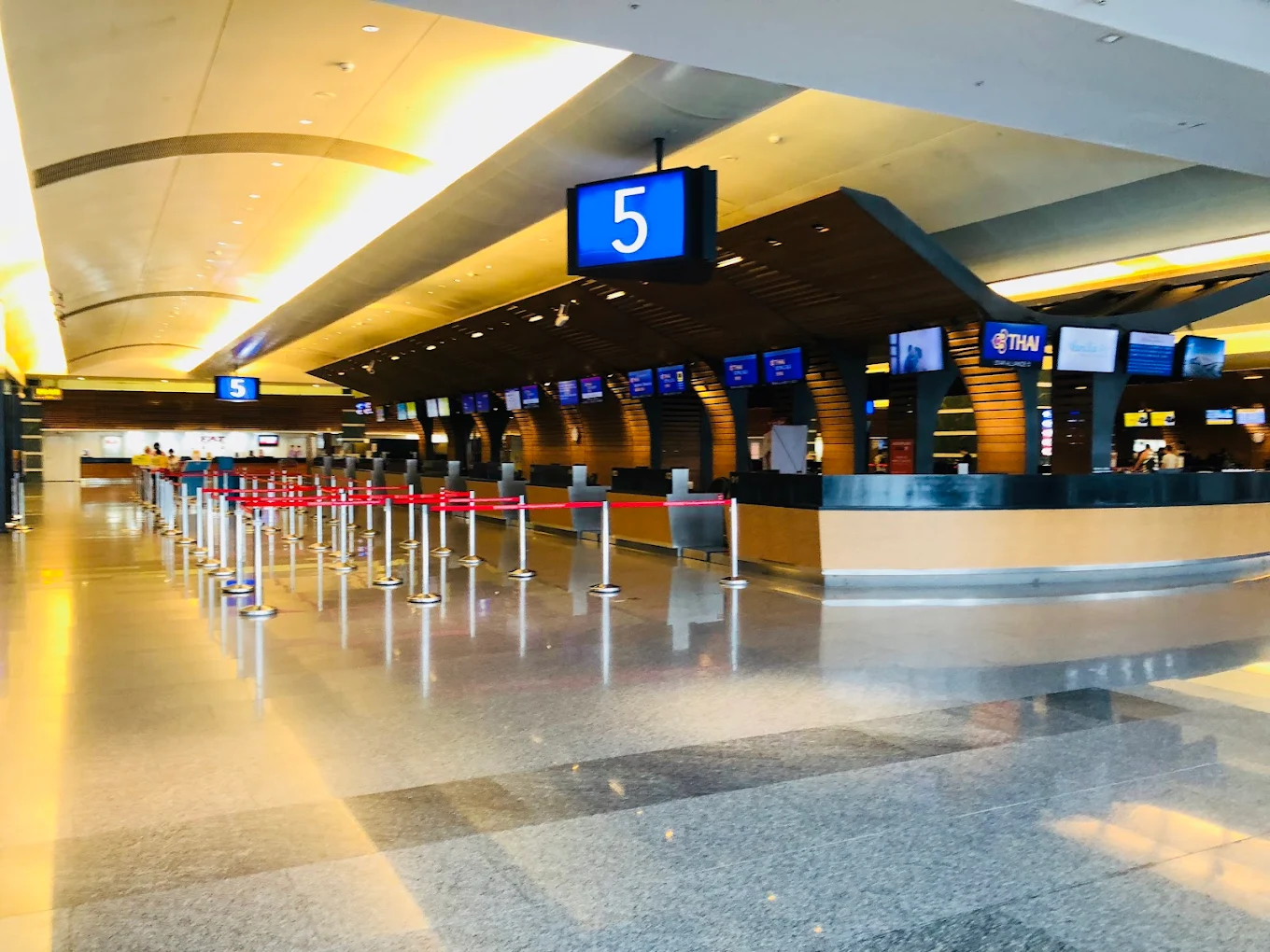 桃園國際機場報到櫃台