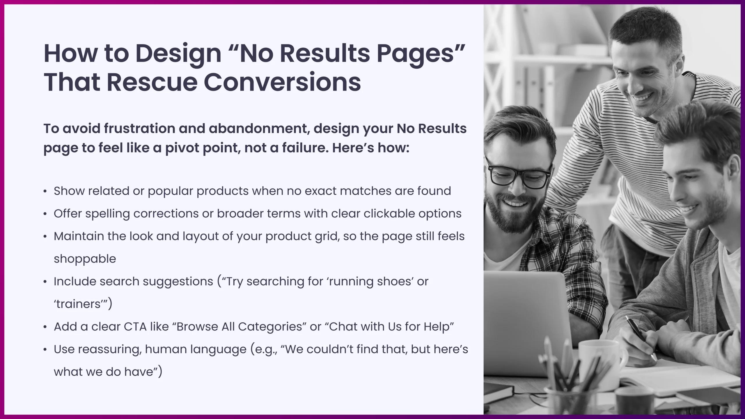 How to Design “No Results Pages” That Rescue Conversions
