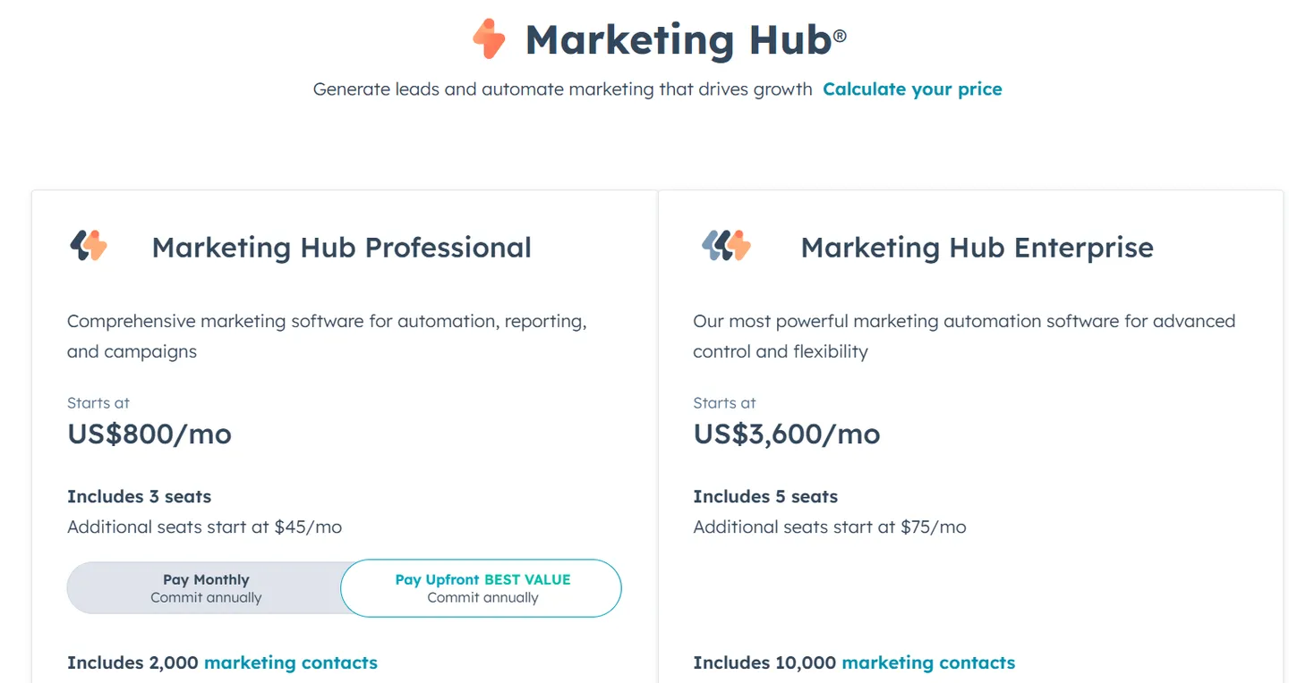 HubSpot Pricing