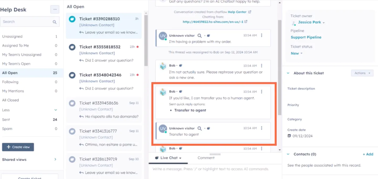 Manage Transfer Settings