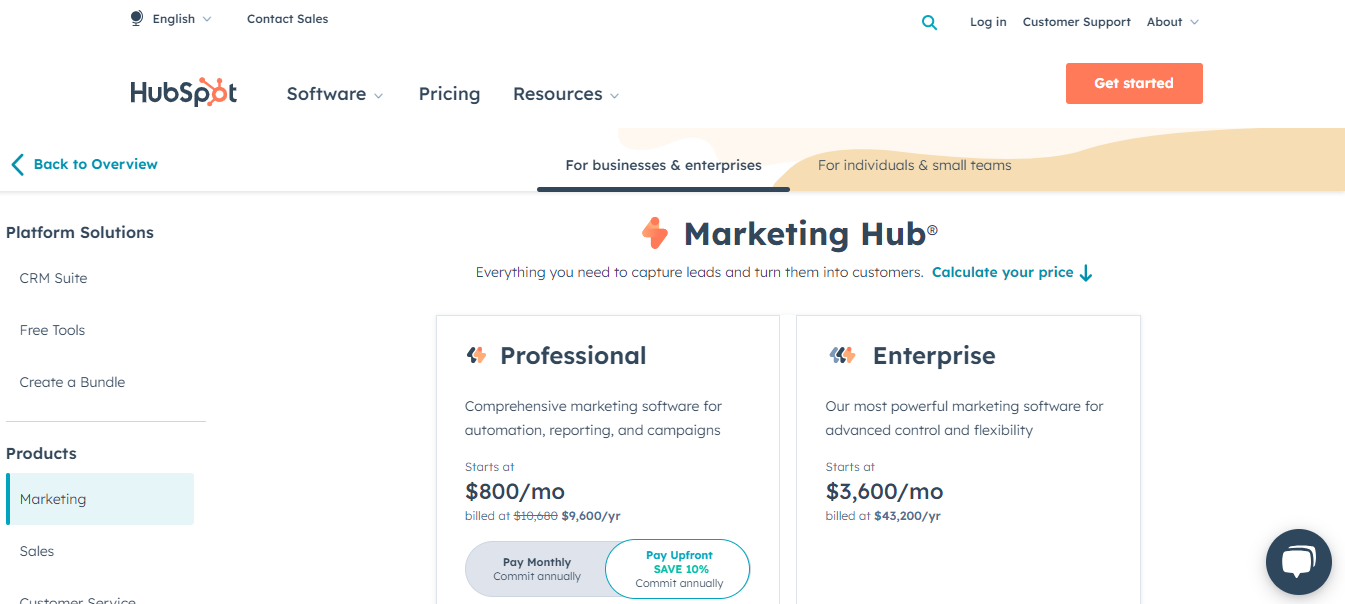 HubSpot Pricing