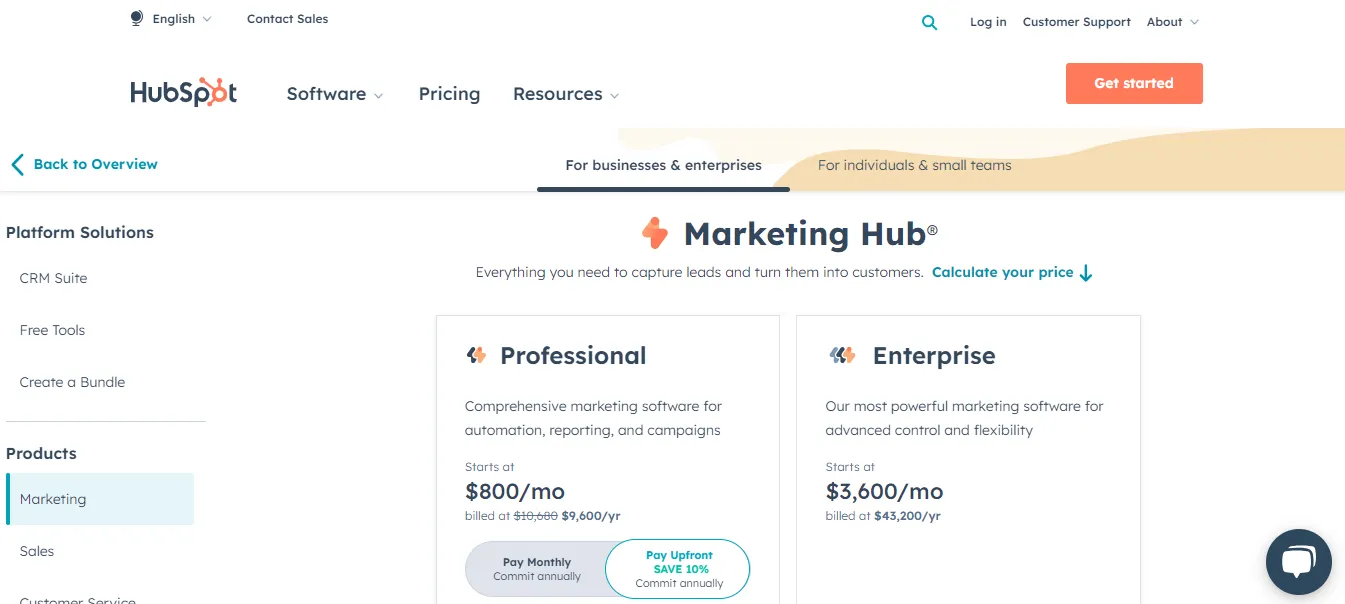 HubSpot Pricing
