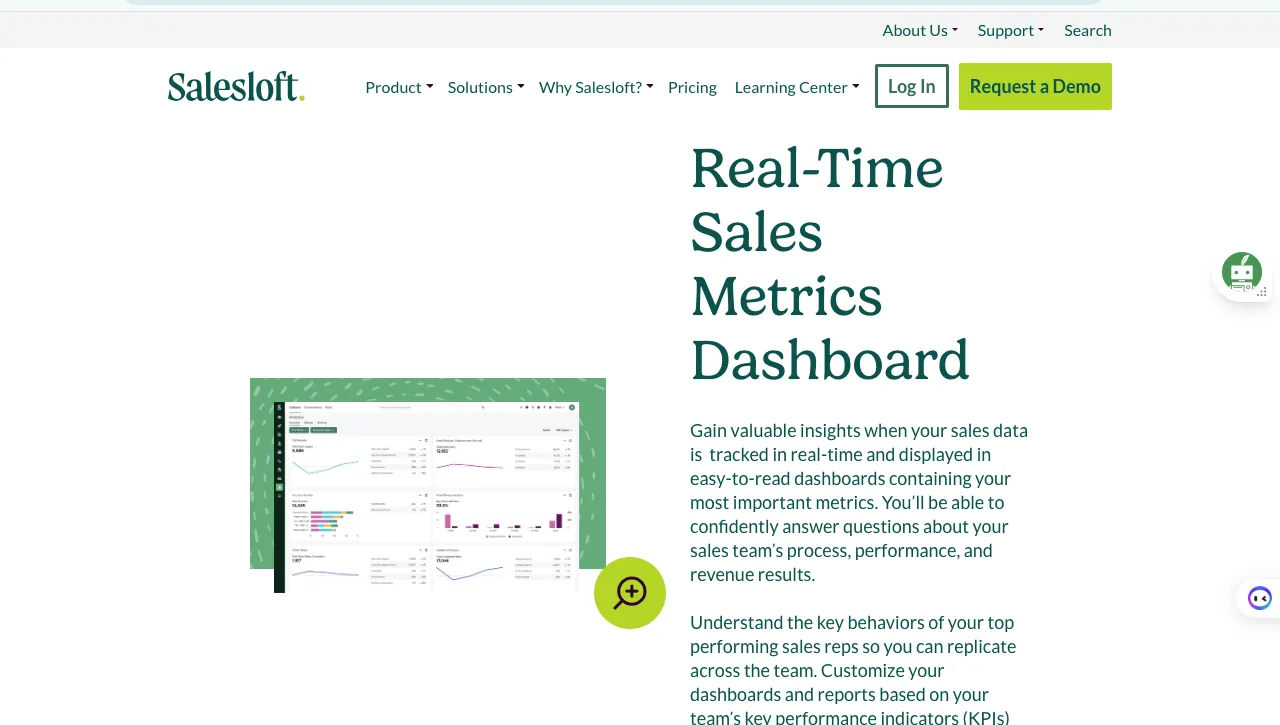 User Interface and Accessibility SalesLoft