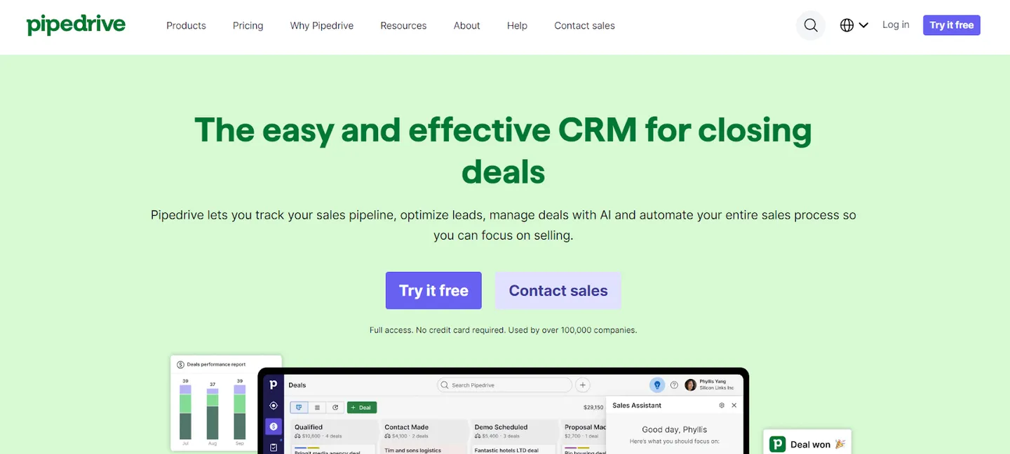 Pipedrive - Easy Pipeline Management