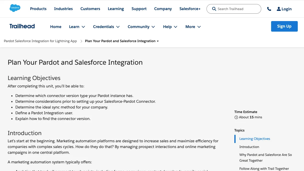 Pardot Integration