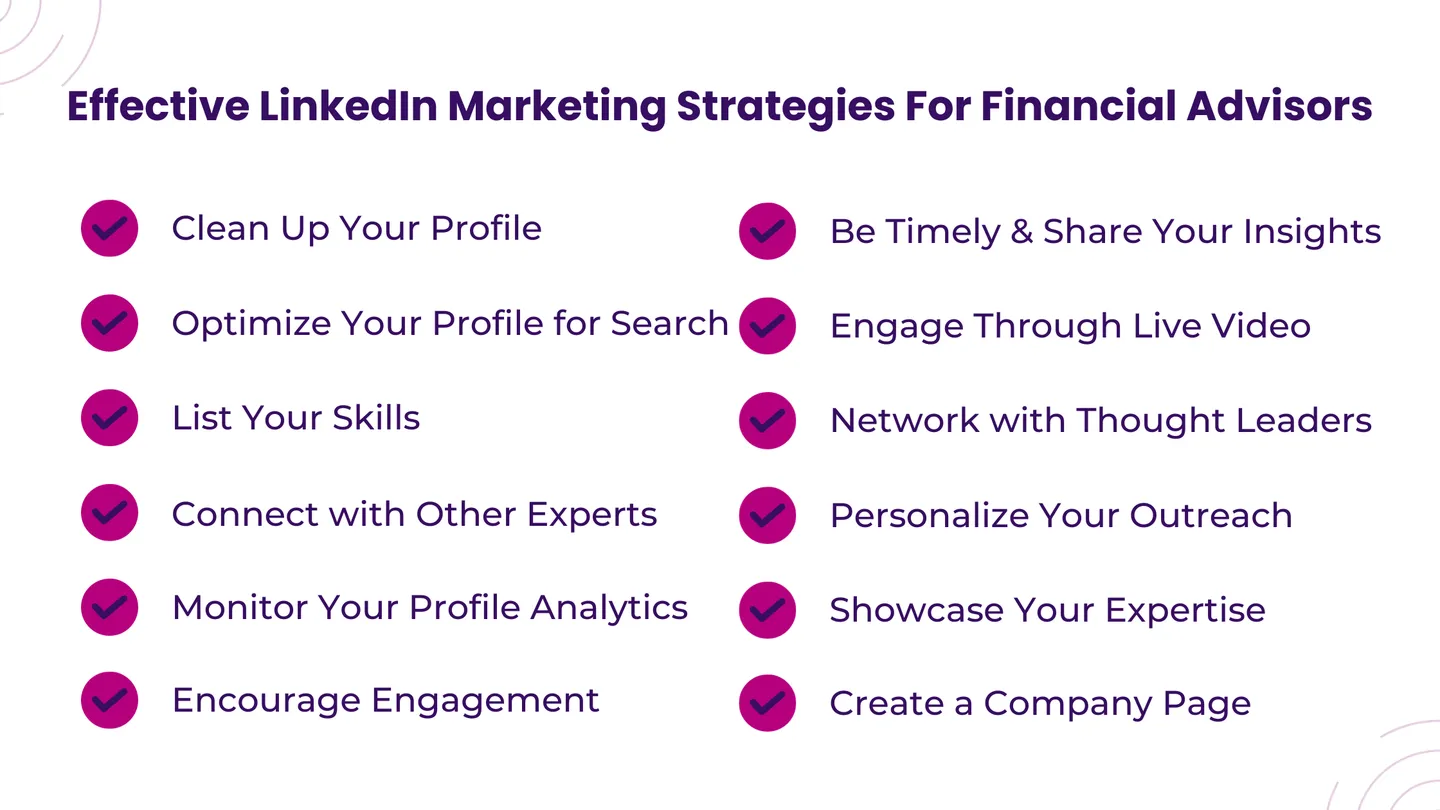 Effective LinkedIn Marketing Strategies For Financial Advisors