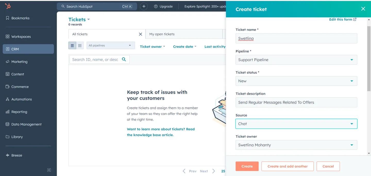 Create Your First Ticket Pipeline