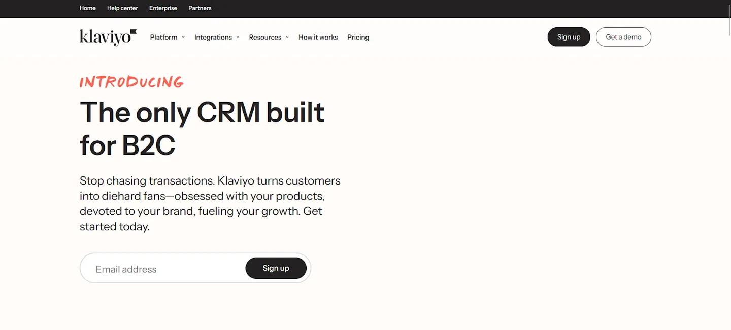 Klaviyo CRM 