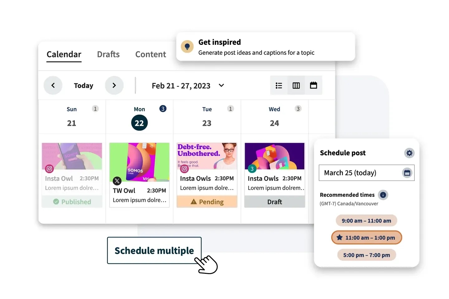 HubSpot Social Media Scheduling
