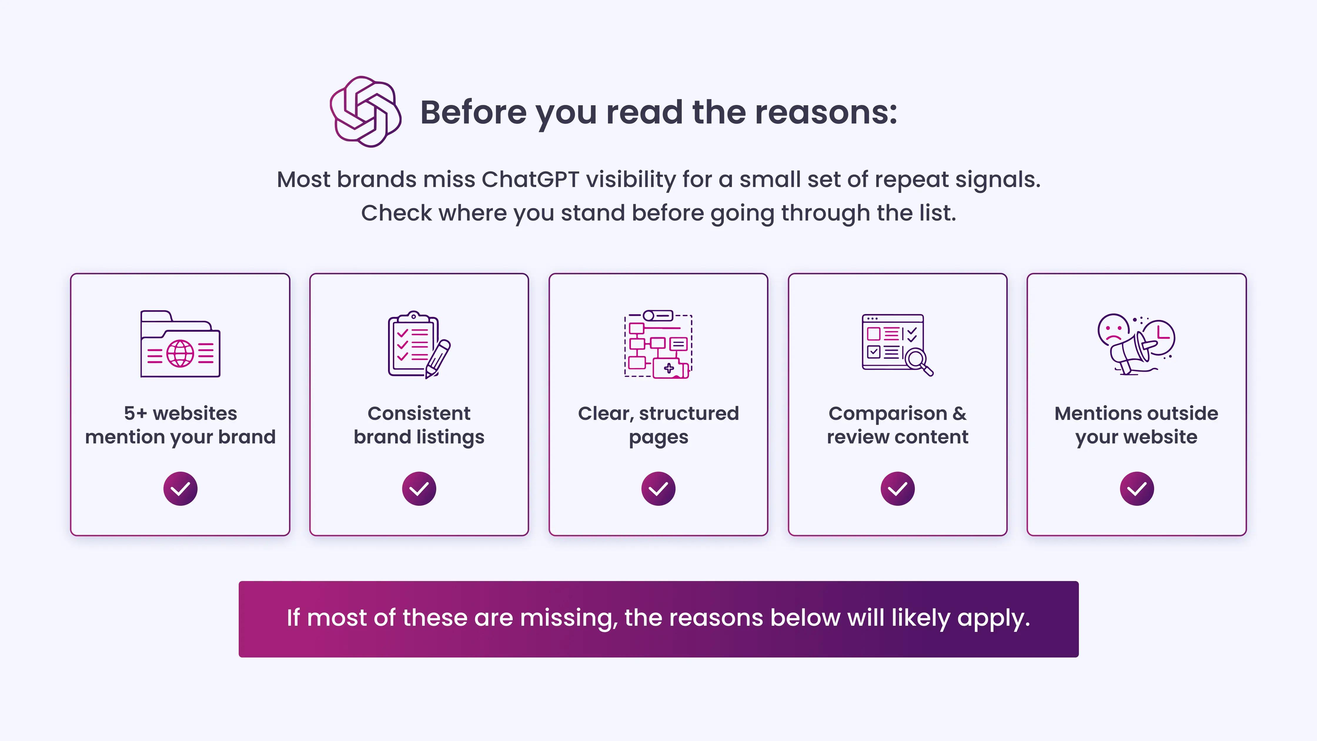 Before you read reasons