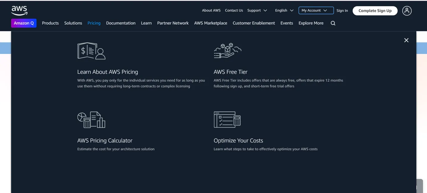 HubSpot Vs AWS: Pricing AWS