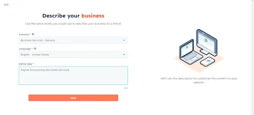 Start the AI Website Builder