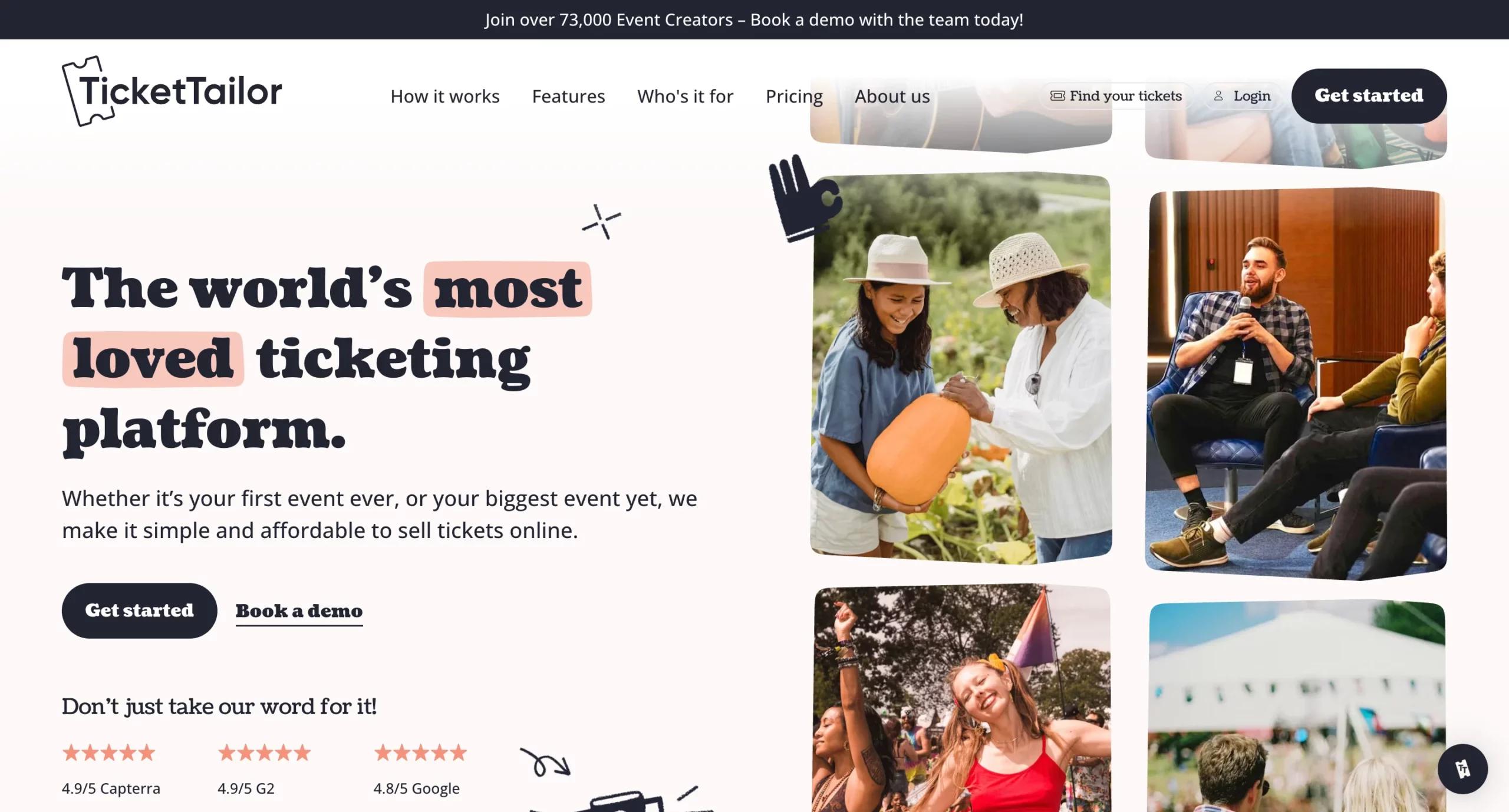 10. Ticket Tailor – Best for Event Ticketing