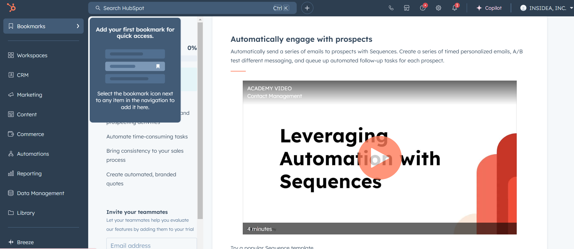 Go to Automations > Workflows in your HubSpot account.